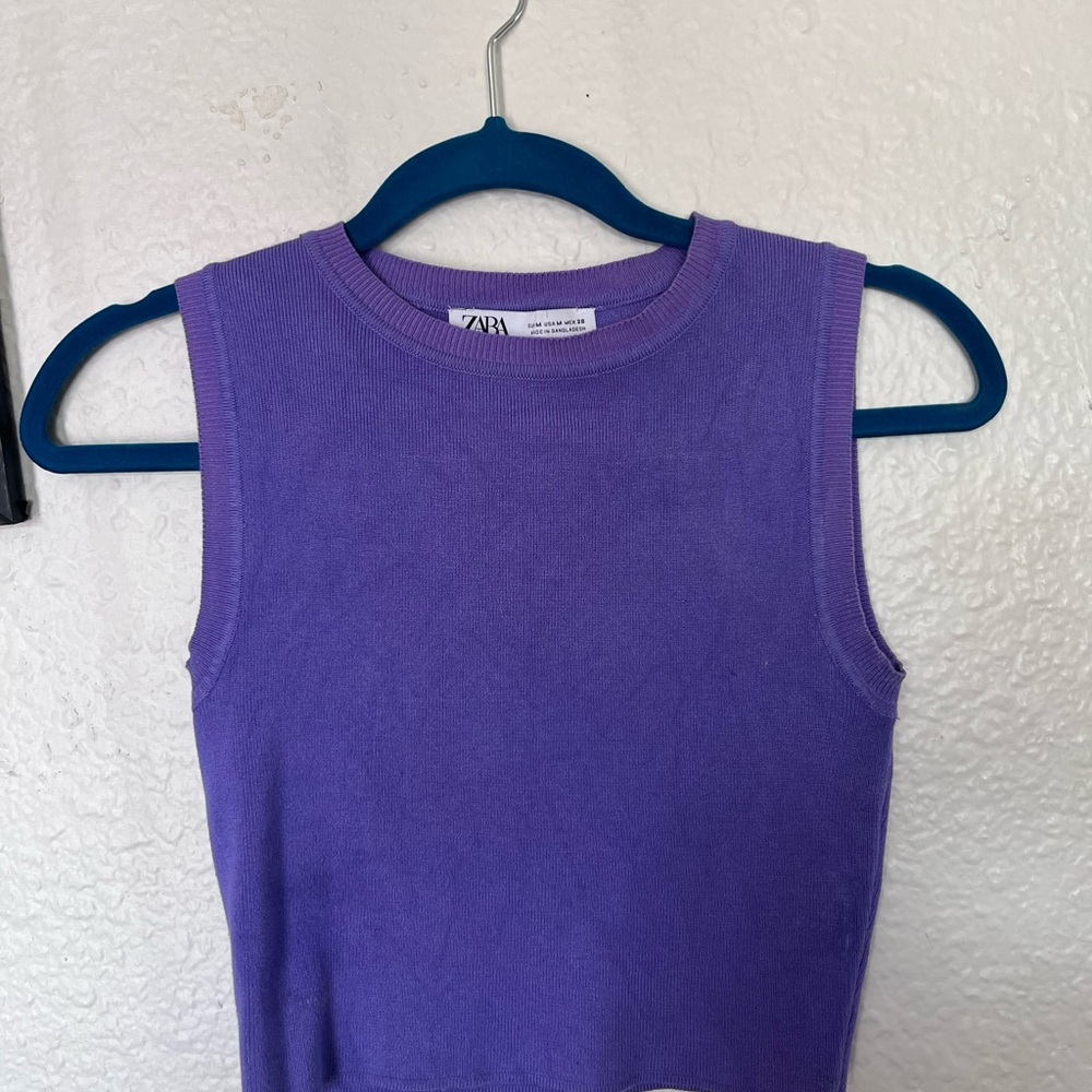 Zara Vibrant Purple Tank Top